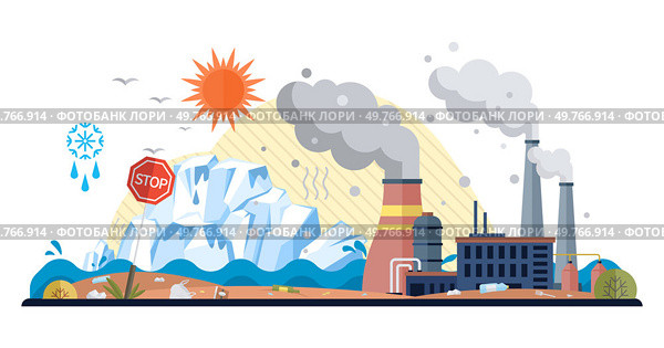 Hot weather vector illustration. Ultraviolet rays, architects warmth, sketch canvas hot weather with strokes radiant brilliance Worldwide, thermometer ascends, rising crescendo in evolving melody. Hot weather. Ecology bears burden high temperatures, global challenge in era climate change. Стоковая иллюстрация, агентство Ingram Publishing / Фотобанк Лори
