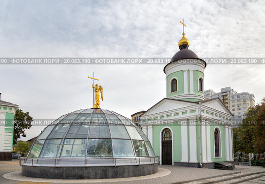 Храм-часовня Иоасафа Белгородского. Белгород. Россия (2015 год). Стоковое фото, фотограф Сергей Лаврентьев / Фотобанк Лори