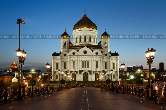 Храм Христа Спасителя (2012 год). Редакционное фото, фотограф Алексей Голованов / Фотобанк Лори