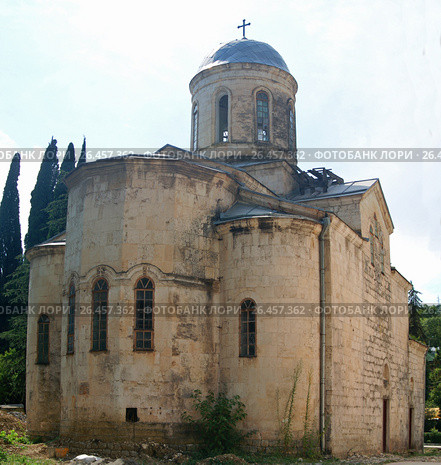 Храм Симона Кананита Saint Simon the Canaanite Church. Новый Афон, Абхазия. Стоковое фото, фотограф Игорь Архипов / Фотобанк Лори