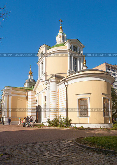 Храм святителя Николая Мирликийского в Кузнецкой слободе Вишняковский пер., 15 Москва. Редакционное фото, фотограф Владимир Чинин / Фотобанк Лори