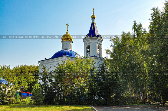 Храм в честь иконы Божией Матери "Целительница". Город Тюмень (2015 год). Стоковое фото, фотограф Александр Тараканов / Фотобанк Лори