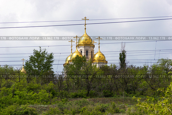 Храм всех святых. Волгоград (2015 год). Стоковое фото, фотограф Владимир Арсентьев / Фотобанк Лори