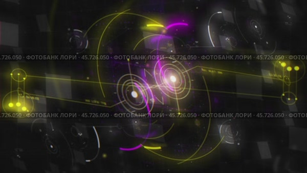 Hud graphics, motion graphics, futuristic user Interface, digital screen. circles, diagrams. Стоковая анимация, аниматор Алена Горбунова / Фотобанк Лори