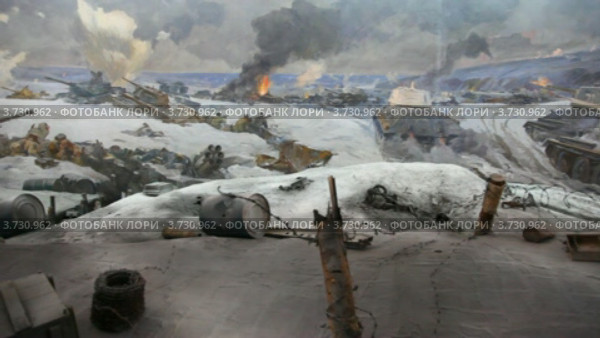 Художественная панорама Разгрома Фашистской армии под Сталинградом (2011 год). Редакционное видео, видеограф Losevsky Pavel / Фотобанк Лори