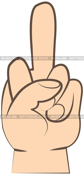 Human hand with clenched fist and middle finger up. Fuck you, symbol vector illustration. Rude, impolite, disrespectful manner, behavior. Insulting. Outrageous and contemptuous expression of emotion. Human hand with clenched fist and middle finger up. Fuck you, symbol. Flat vector illustration. Стоковая иллюстрация, агентство Ingram Publishing / Фотобанк Лори