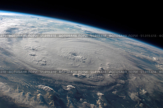 Hurricane Felix over the Caribbean Sea. Стоковое фото, фотограф Stocktrek Images, Inc. / ТАСС / Фотобанк Лори