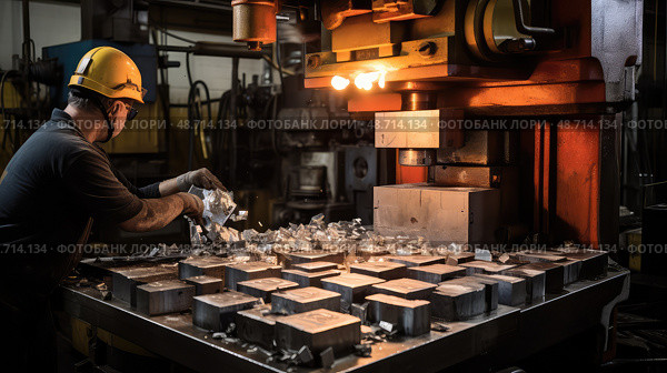 hydraulic metal scrapping ai generated. Стоковое AI-изображение, AI-художник Vectorwin / Фотобанк Лори