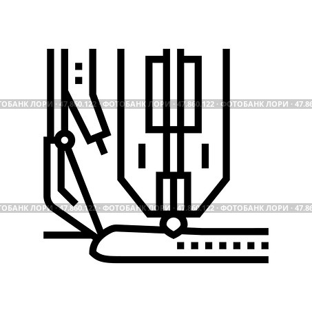hyperbaric welding line icon vector illustration. Стоковая иллюстрация, иллюстратор Vectorwin / Фотобанк Лори