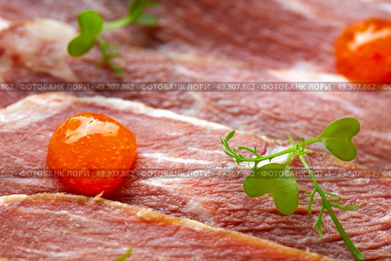 Iberian pork ham with XO sauce recipe. Стоковое фото, агентство Ingram Publishing / Фотобанк Лори