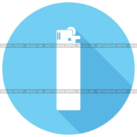 Icon lighter with a long shadow. Стоковая иллюстрация, агентство Ingram Publishing / Фотобанк Лори