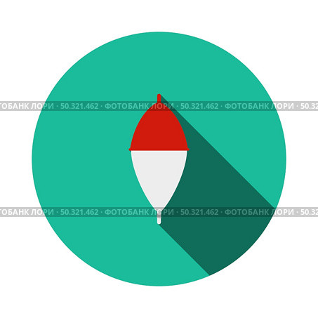 Icon Of Float. Flat Circle Stencil Design With Long Shadow. Vector Illustration. Стоковая иллюстрация, агентство Ingram Publishing / Фотобанк Лори