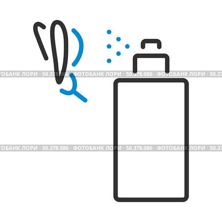 Icon Of Mosquito Spray. Editable Bold Outline With Color Fill Design. Vector Illustration. Стоковая иллюстрация, агентство Ingram Publishing / Фотобанк Лори