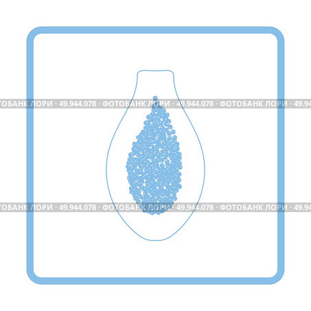 Icon of Papaya. Blue frame design. Vector illustration. Стоковое фото, агентство Ingram Publishing / Фотобанк Лори