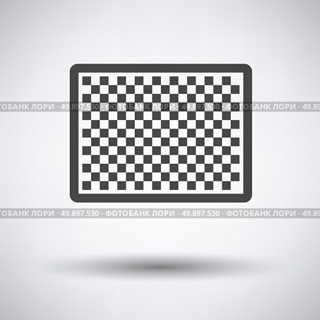 Icon of photo camera sensor on gray background, round shadow. Vector illustration. Стоковая иллюстрация, агентство Ingram Publishing / Фотобанк Лори