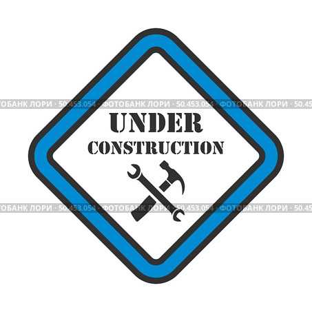 Icon Of Under Construction. Editable Bold Outline With Color Fill Design. Vector Illustration. Стоковая иллюстрация, агентство Ingram Publishing / Фотобанк Лори