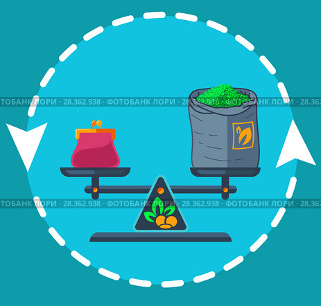 Icon private trade flat. Стоковая иллюстрация, иллюстратор Седых Алена / Фотобанк Лори