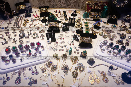 Image of fashionable bracelets, rings and pendants. Стоковое фото, фотограф Яков Филимонов / Фотобанк Лори
