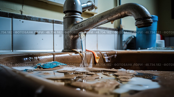 impact water outage ai generated. Стоковое AI-изображение, AI-художник Vectorwin / Фотобанк Лори