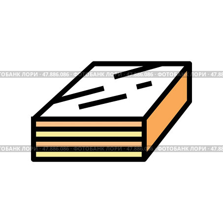 impreg timbers color icon vector illustration. Стоковая иллюстрация, иллюстратор Vectorwin / Фотобанк Лори