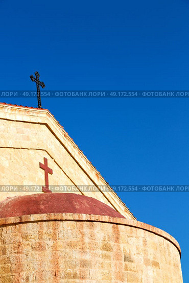 in amman jordan the chatolic church and the cross for religion. Стоковое фото, агентство Ingram Publishing / Фотобанк Лори