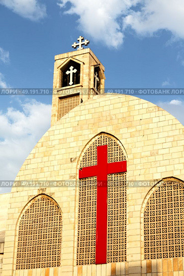 in amman jordan the chatolic church and the cross for religion. Стоковое фото, агентство Ingram Publishing / Фотобанк Лори