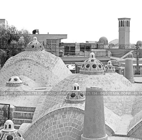 in iran the old building roof of the antique tradition  bath  . Стоковое фото, агентство Ingram Publishing / Фотобанк Лори