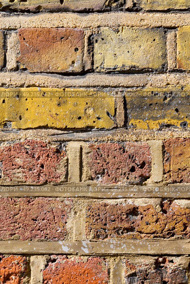 in london    abstract texture of a ancien wall and ruined brick. Стоковое фото, агентство Ingram Publishing / Фотобанк Лори
