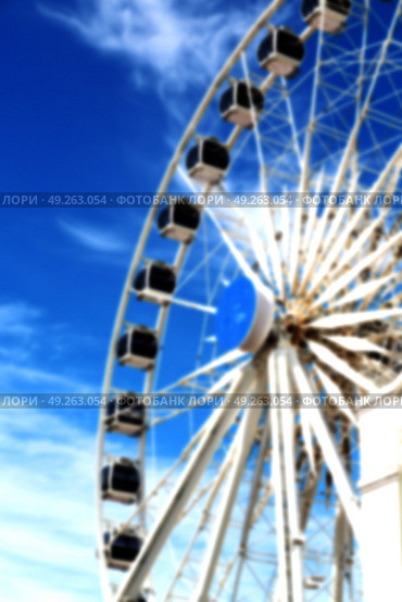 in south africa close up of the blur ferris weel  texture background and sky. Стоковое фото, агентство Ingram Publishing / Фотобанк Лори