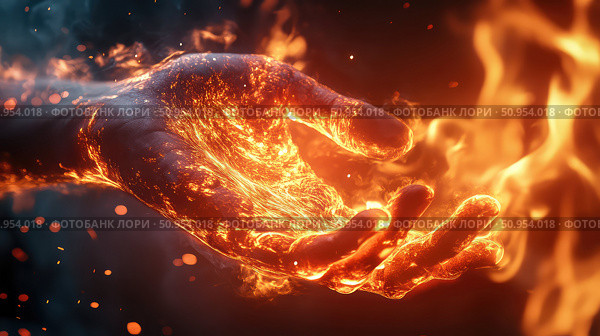inferno merging fire ai generated. Стоковое AI-изображение, AI-художник Vectorwin / Фотобанк Лори
