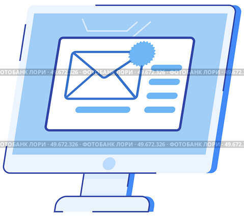 Information in newsletter in digital envelope. Online subscription for news, newspapers electronic publication for subscribers. Receives email via internet. File document data analysis. Unread message. Information in newsletter in digital envelope. Online subscription for news, newspapers, electronic publication. Стоковая иллюстрация, агентство Ingram Publishing / Фотобанк Лори