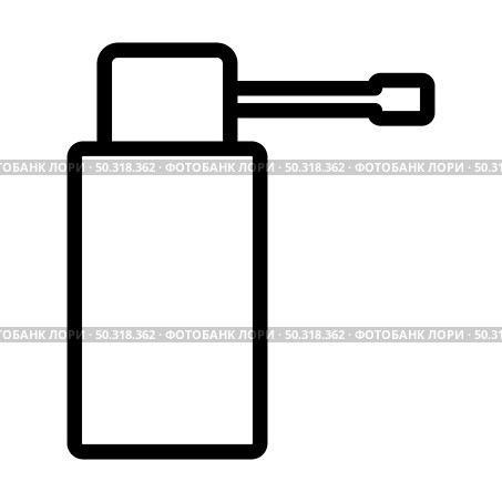 Inhalator Icon. Editable Bold Outline Design. Vector Illustration. Стоковая иллюстрация, агентство Ingram Publishing / Фотобанк Лори