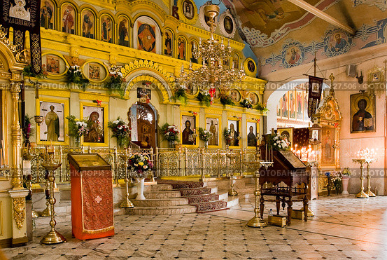 Интерьер православного храма (2009 год). Стоковое фото, фотограф FotograFF / Фотобанк Лори