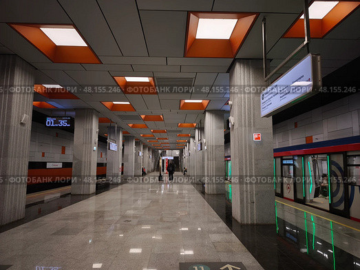 Интерьер станции метро Новаторская. Москва. Редакционное фото, фотограф Мария Сергеева / Фотобанк Лори