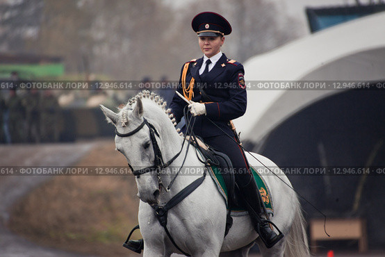 Interpolitex-2015. Конная полиция. Редакционное фото, фотограф Julia Shepeleva / Фотобанк Лори