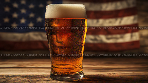 ipa beer america ai generated. Стоковое AI-изображение, AI-художник Vectorwin / Фотобанк Лори