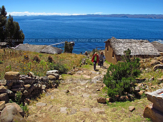 Isla de la luna, Titicaca, Bolivia - 07 May 2011: Inca ruins on Isla de la luna, Lake Titicaca in Andes, Bolivia. Редакционное фото, фотограф Сергей Стрелков / Фотобанк Лори
