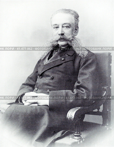 Иван Логгинович Горемыкин (1839-1917). Русский государственный деятель, статс-секретарь (с 1910), председатель Совета министров Российской империи (1906 и 1914—1916), министр внутренних дел (1895—1899), член Государственного совета (с 1899), сенатор (с 1894), 13-й по счёту и последний действительный тайный советник 1-го класса (1916). Фото 1906 года. Редакционное фото, фотограф Сергей Елизарьев / Фотобанк Лори
