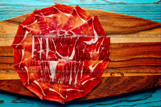 Jamon iberico han from Andalusian Spain Tapas. Стоковое фото, агентство Ingram Publishing / Фотобанк Лори