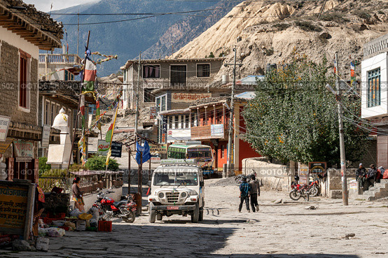 Jomsom town (2012 год). Редакционное фото, фотограф Юлия Бабкина / Фотобанк Лори