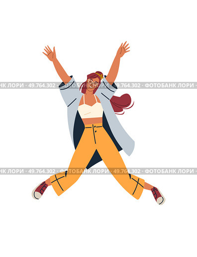 Jumping people vector illustration. People find happiness in carefree act leaping with joyous abandon Success and happiness intertwine in spirited actions jumping people The jumping people metaphor. Jumping people. People find happiness in carefree act leaping with joy. Стоковая иллюстрация, агентство Ingram Publishing / Фотобанк Лори