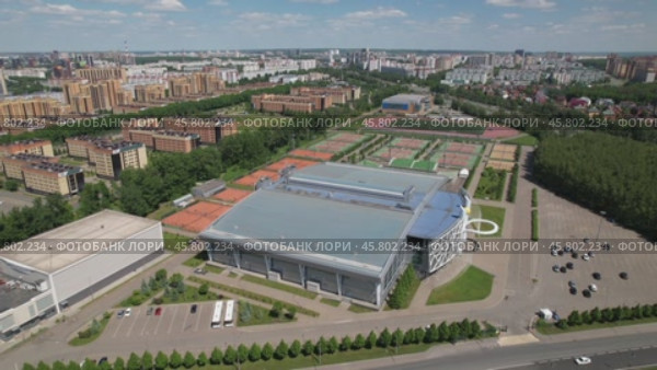 Казань - академия тенниса - аэросъемка 2022 года. Редакционное видео, видеограф Владислав Самошкин / Фотобанк Лори