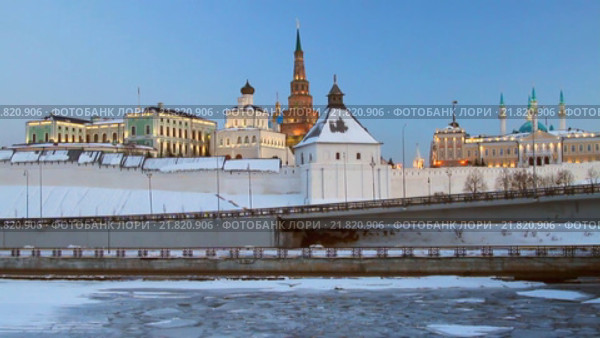 Казанский кремль, февраль 2016. Стоковое видео, видеограф Вадим Хомяков / Фотобанк Лори