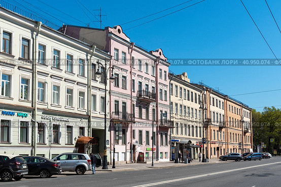 Кирочная улица. Доходный дом Ф. В. Коробова. Санкт-Петербург (2023 год). Редакционное фото, фотограф Александр Щепин / Фотобанк Лори
