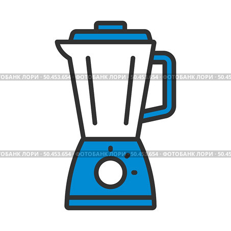 Kitchen Blender Icon. Editable Bold Outline With Color Fill Design. Vector Illustration. Стоковая иллюстрация, агентство Ingram Publishing / Фотобанк Лори