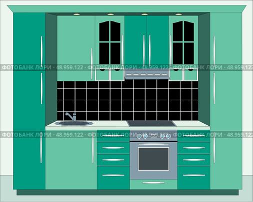 Kitchen furniture. Стоковая иллюстрация, агентство Ingram Publishing / Фотобанк Лори