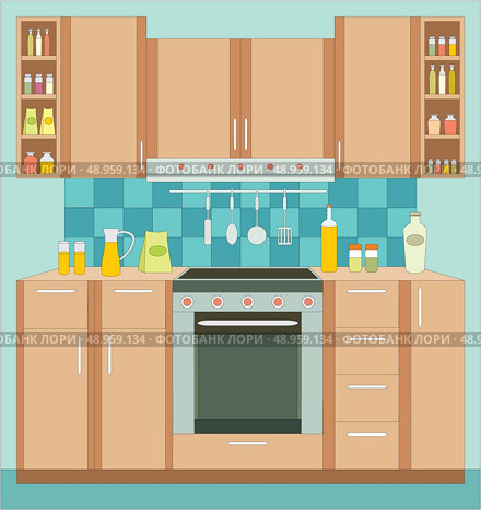 Kitchen furniture. Стоковая иллюстрация, агентство Ingram Publishing / Фотобанк Лори