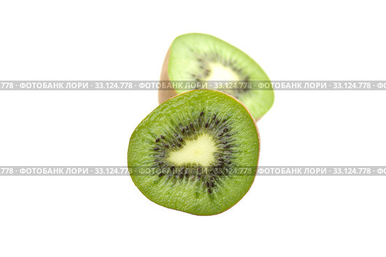 Kiwi fruit isolated on white background. Стоковое фото, фотограф Sergiy Artsaba / Smarterpix / Фотобанк Лори