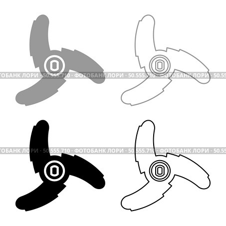 Knife for meat grinder mincer chopper accessory spare component part set icon grey black color vector illustration image simple solid fill outline contour line thin flat style. Knife for meat grinder mincer chopper accessory spare component part set icon grey black color vector illustration image solid fill outline contour line thin flat style. Стоковая иллюстрация, агентство Ingram Publishing / Фотобанк Лори