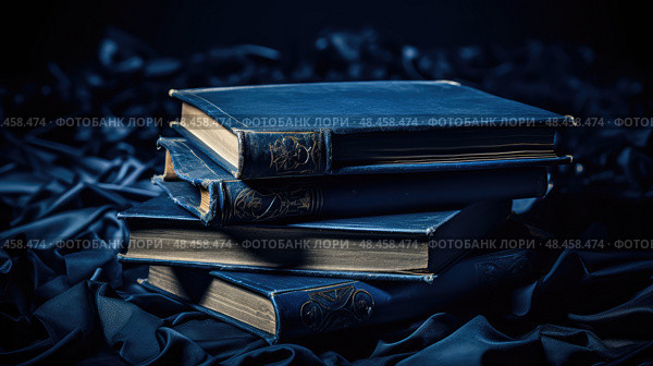 knowledge questions dark blue ai generated. Стоковое AI-изображение, AI-художник Vectorwin / Фотобанк Лори